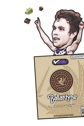 Hayden Ballantyne gets the chocolates.