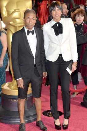 Fashion maverick: Pharrell Williams at the Oscars.