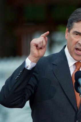 Accused of insensitivity: Rick Perry.