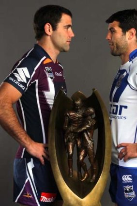 Missed previous grand finals. But not this one ... Cameron Smith and Michael Ennis, right.