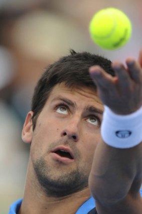 Novak Djokovic has his eyes firmly on taking over the No. 1 spot in men's tennis.
