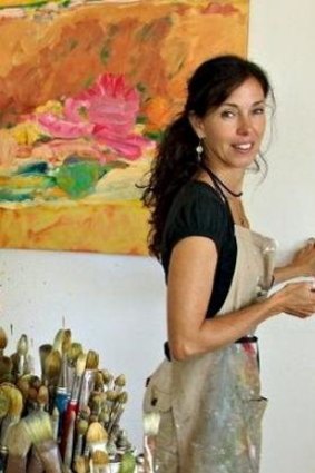 Inside working: Jo Bertini in her studio.