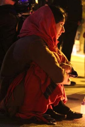 Mourning her cousin: Fatima Atif at a rally protesting the killing of Hazaras.