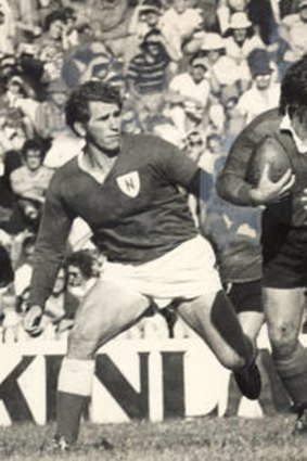George Piggins playing against Newtown in 1973.