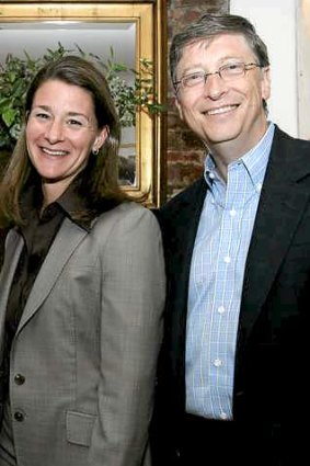 Billionaire philanthropists Bill and Melinda Gates.