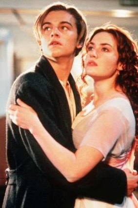 Illustrious career: Leonardo DiCaprio and Kate Winslet in <i>Titanic</i>.
