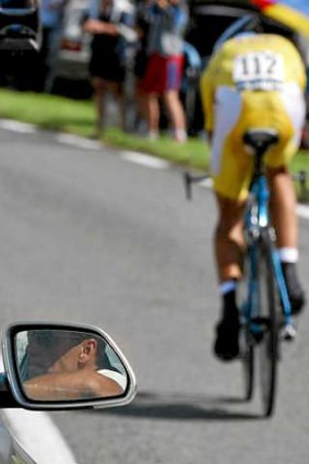 Man in the mirror: Like the cyclists they follow, Tour de France team support drivers need nerves of steel.
