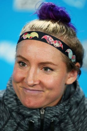 Hot and cold: Bethanie Mattek-Sands of the USA.