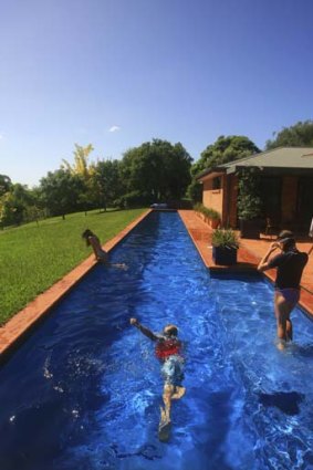 The 25-metre lap pool.