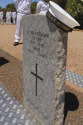 The unknown sailor was reburied at the Geraldton War Cemetery in Western Australia.