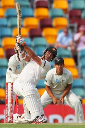 Tailender ... Mitchell Starc was 32 not out after Australia's first innings.
