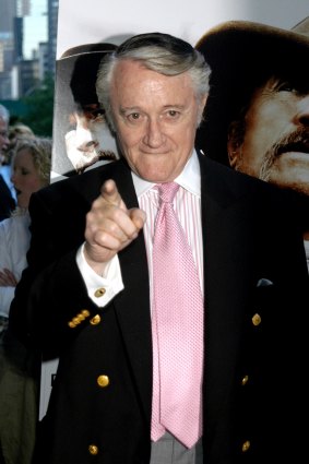 Robert Vaughn arrives for the premiere of Broken Trail in New York in 2006.