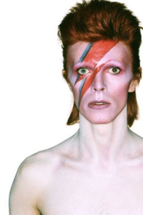 David Bowie on the <i>Aladdin Sane</i> album cover.