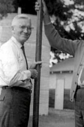 Sect members Andrew Abernathy (left) and John ''Evan'' Jones in 1961.