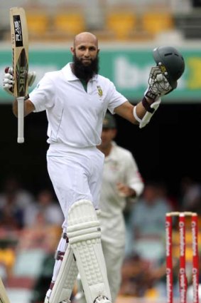 Hashim Amla was unaffected by the flow of invective on the field.
