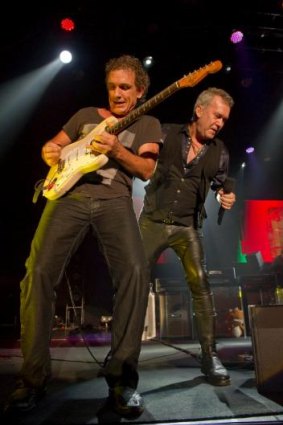 Cold Chisel's Ian Moss and Jimmy Barnes.