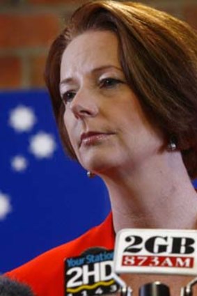 Prisoner of the polls ... Julia Gillard.