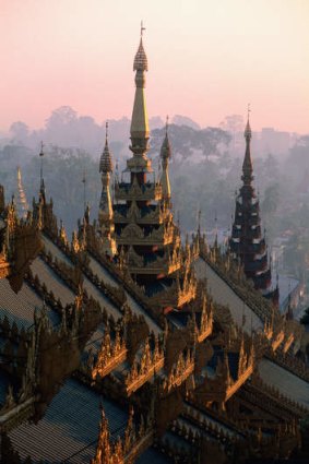 Inspiring sight … Shwedagon Pagoda.
