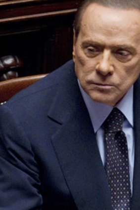 Stepping down: Silvio Berlusconi.