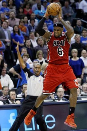 King pin &#8230; LeBron James has become a lethal jump shooter and is operating on a different plane to the rest of the league.