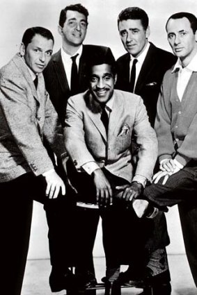 Members of the famed "Rat Pack", Frank Sinatra, Dean Martin, Sammy Davis Jr., Peter Lawford and Joey Bishop.