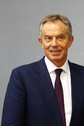 Former British prime minister Tony Blair.