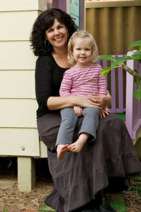 Recovery ... Tanya Woodard, who had gestational breast cancer, and her daughter Sadie, 3.