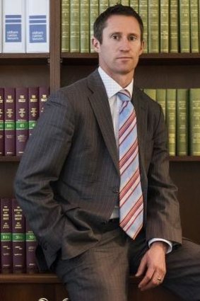 Law man: Shaun Ryan works as a barrister during the week.