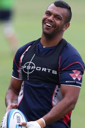 Time to think: Kurtley Beale.