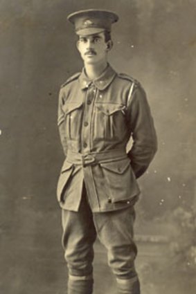 Dispatches from the front ... World War I digger James Murgatroyd Holgate in uniform.