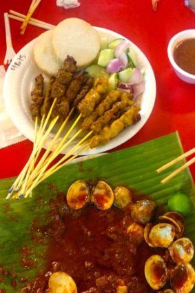 Food at Adam Road Hawker Markets.