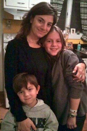 Alaina Giordano with her two children.