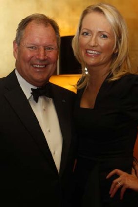 Melbourne Lord Mayor Robert Doyle and partner Emma Page-Campbell at a function in 2010.
