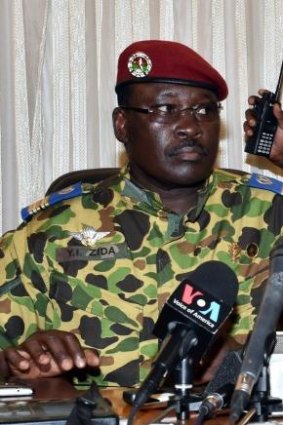 New man: Lieutenant-Colonel Yacouba Isaac Zida has been named by the military as the West African country's interim leader.