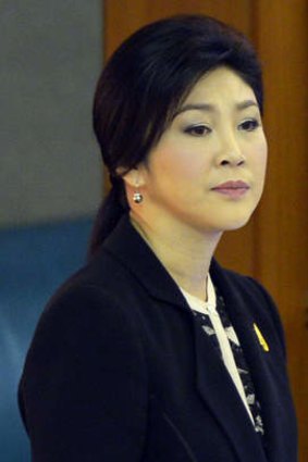 Under increasing pressure ... Thai Prime MInister Yingluck Shinawatra.