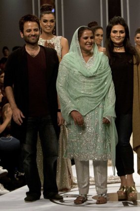 Mai at Pakistan's fashion week.
