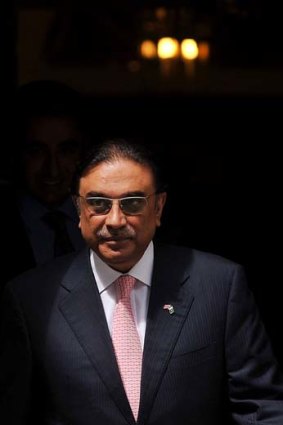 Target &#8230; Pakistan's President Asif Ali Zardari.
