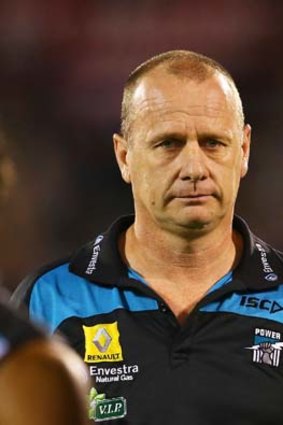 Unable to accompany his team due to a virus, Power coach Ken Hinkley will be able to communicate by phone with the coaching box throughout the game.