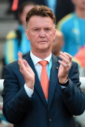 Netherlands' coach Louis van Gaal.