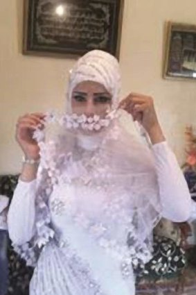 Lost at sea: Young bride, Manal Hamza.