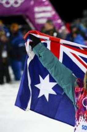Australia's Torah Bright won a silver in the women's snowboard half-pipe.