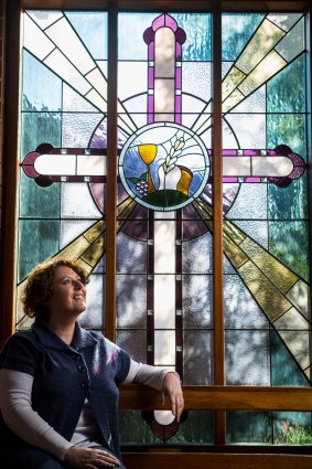 Danielle Lupi, a member of Catholic Voices, at St Philips Catholic Church.