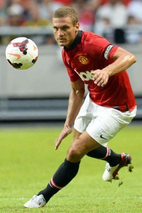 Natural leader: Manchester United defender and team captain Nemanja Vidic.