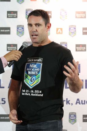 Golden oldie: Brad Fittler's comeback, at the age of 42, has ramped up interest in the Nines.