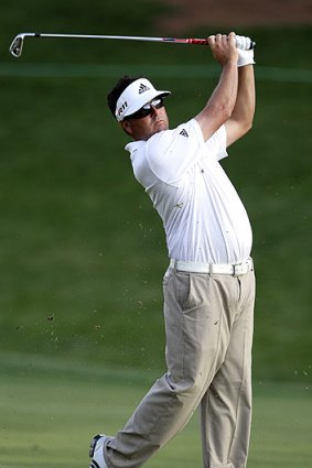 Pat Perez in action at the Wells Fargo Championship.
