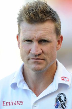 Settled: Nathan Buckley says it’s a privilege to coach Collingwood.