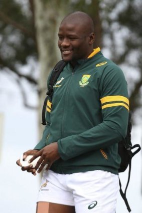 Breakthrough breakway: Teboho "Oupa" Mohoje has been called into the Springboks' starting side to face the Wallabies.