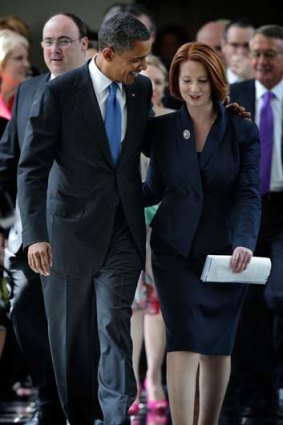 Prime Minister Julia Gillard will meet with US President Barack Obama at security talks in South Korea.