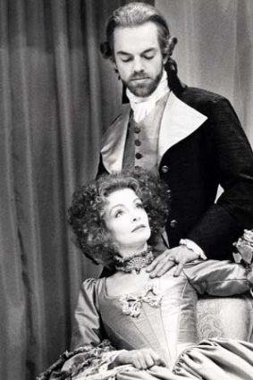 French connection ...  Hugo Weaving and Angela Punch-McGregor in Nimrod's 1987 production.