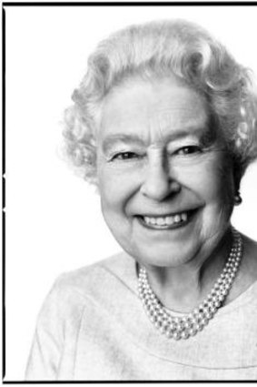 This portrait of Queen Elizabeth II by the renowned British photographer David Bailey.